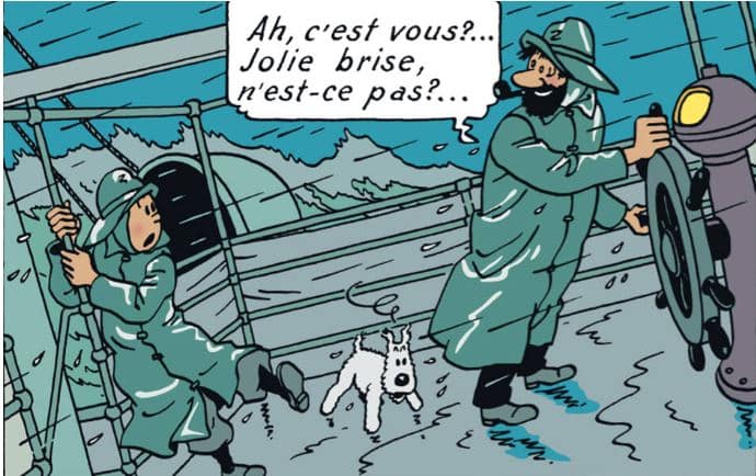 À vélo sous la pluie !