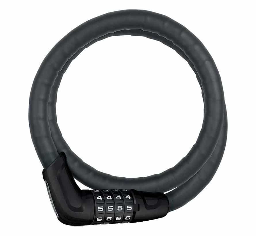 Cable en acier Abus Tresor. Antivol à combinaison pour les poussettes et les vélos d'enfants.